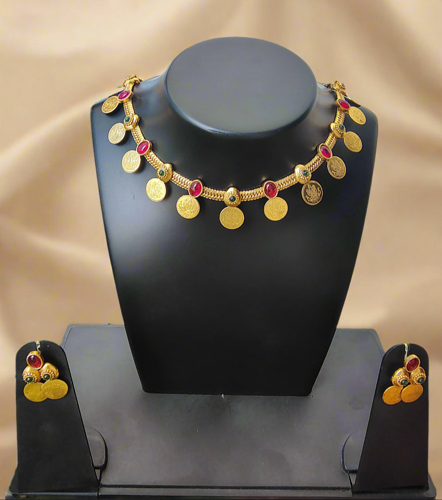 Lakshmi Kasu necklace set