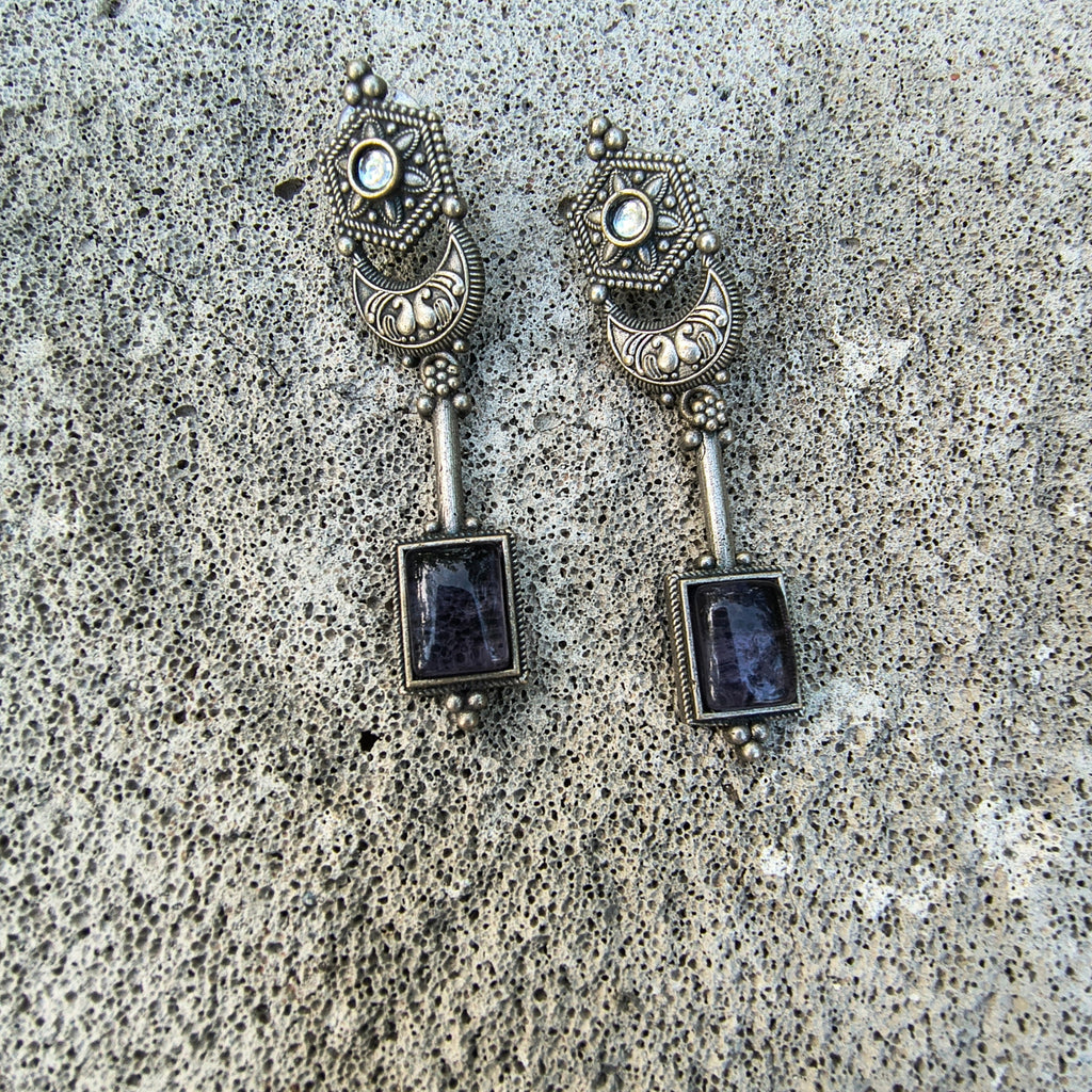 Aura drop earrings
