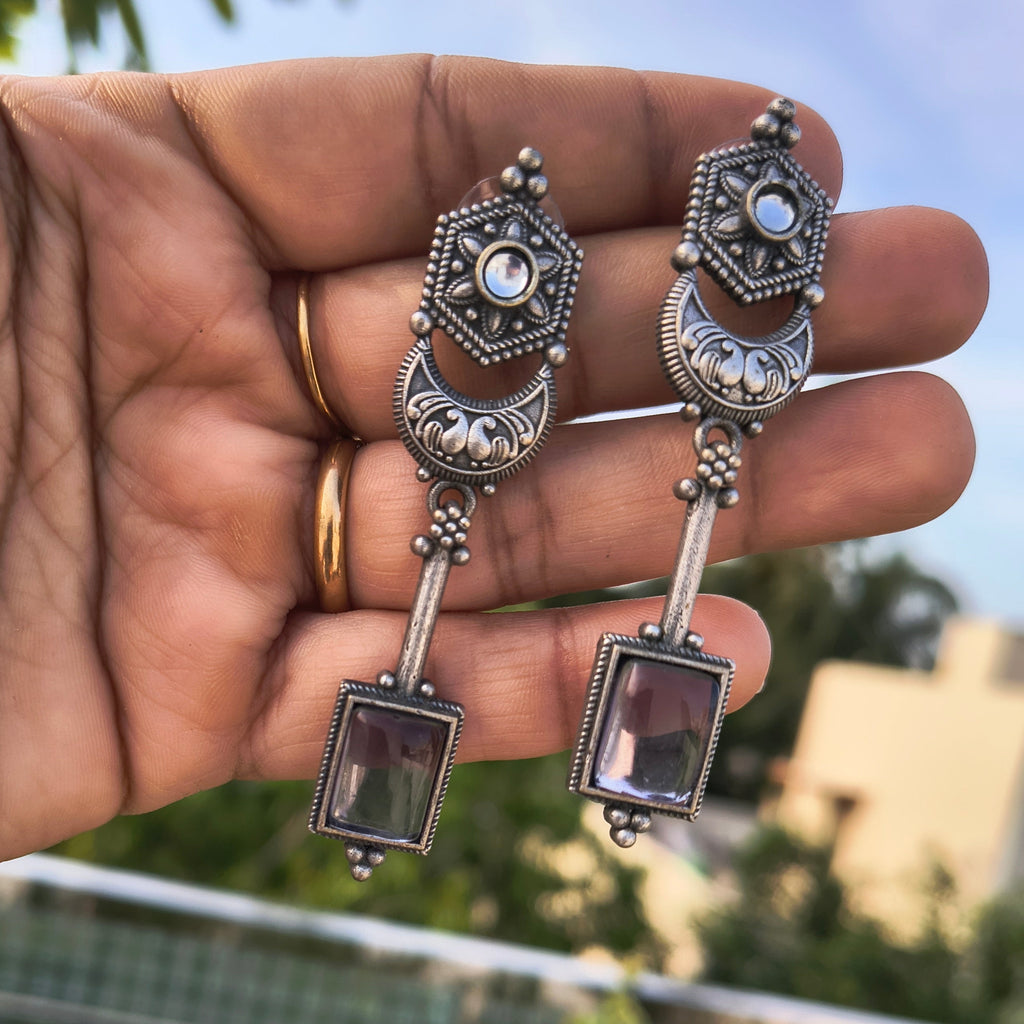 Aura drop earrings