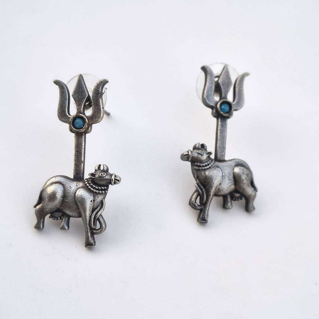 Nandi Trisul earrings