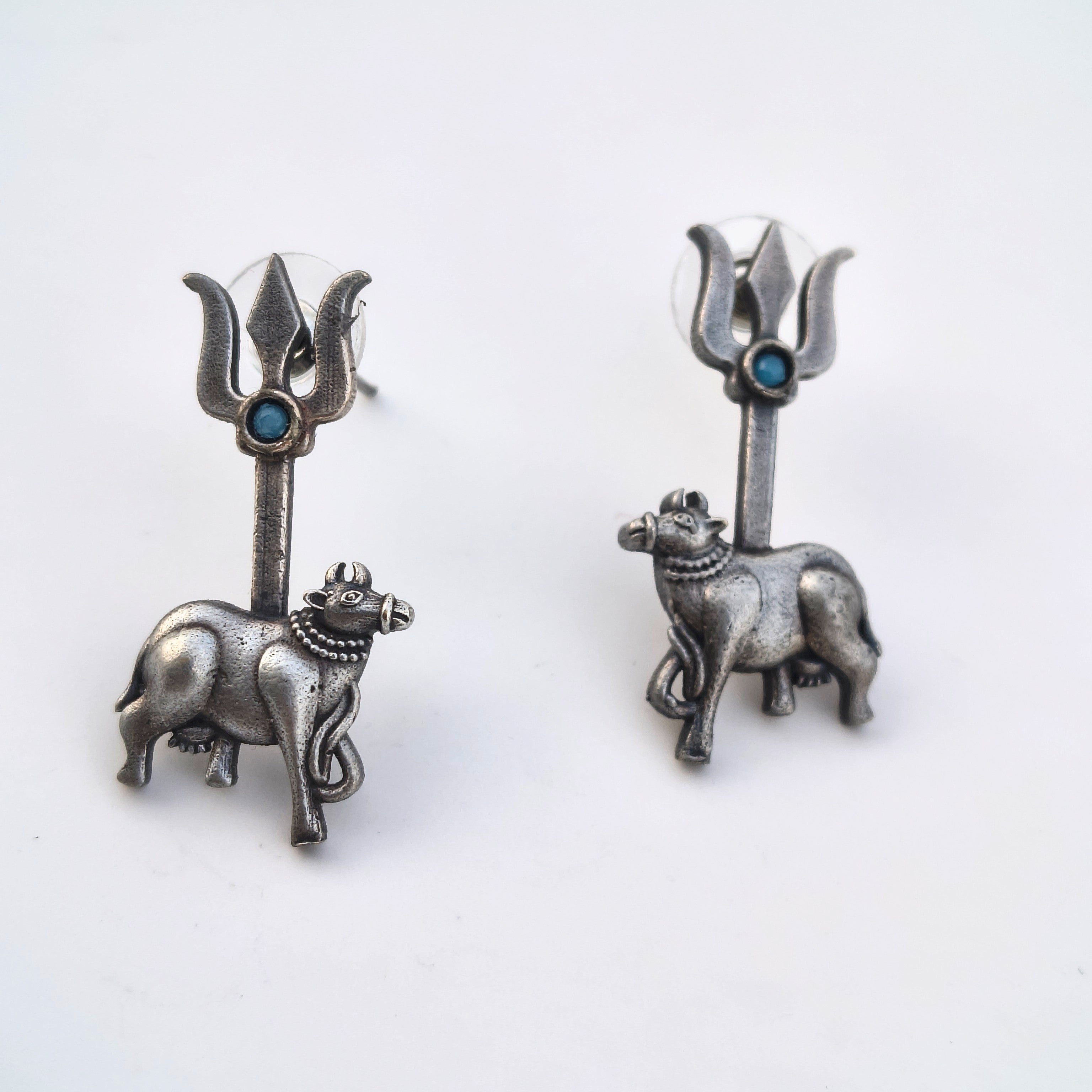 Nandi Trisul earrings