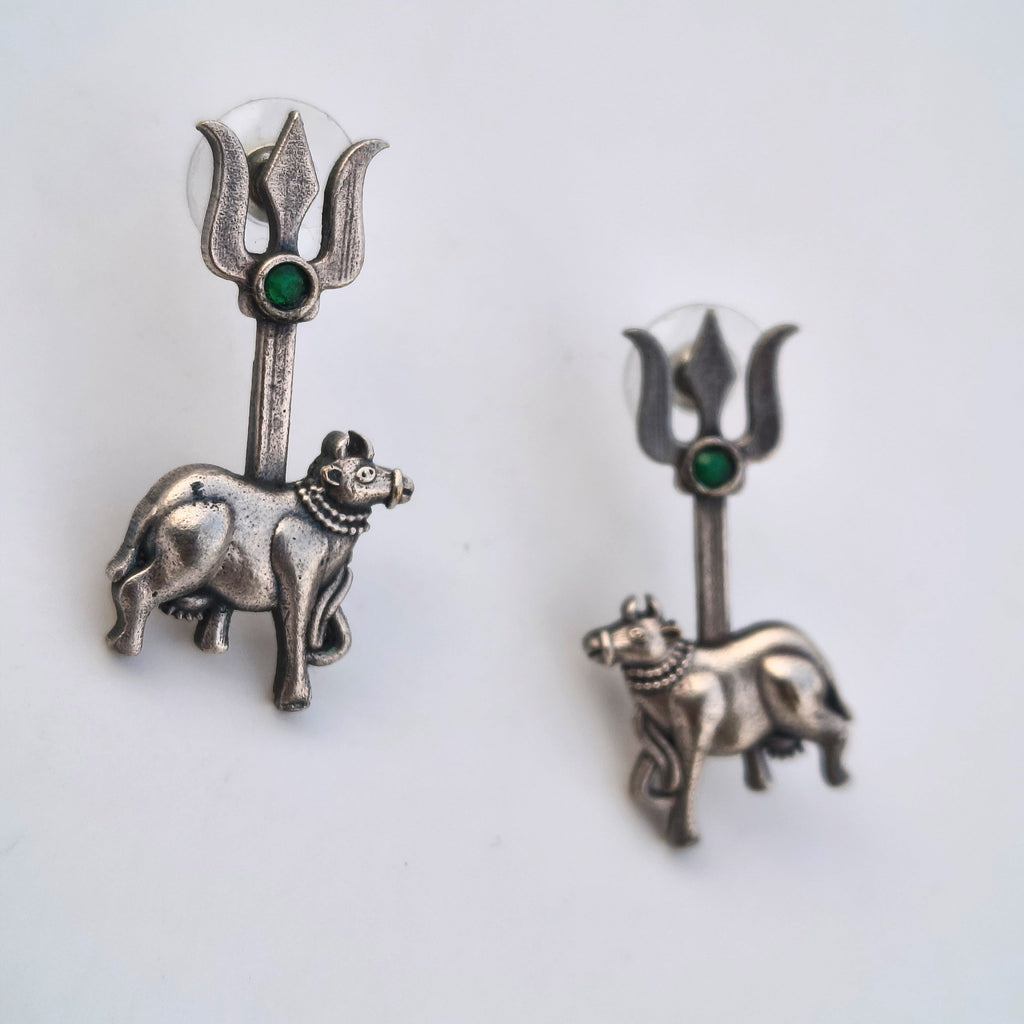 Nandi Trisul earrings