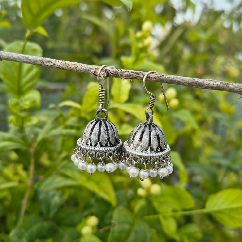 Brass Hook Pearl Jumkas