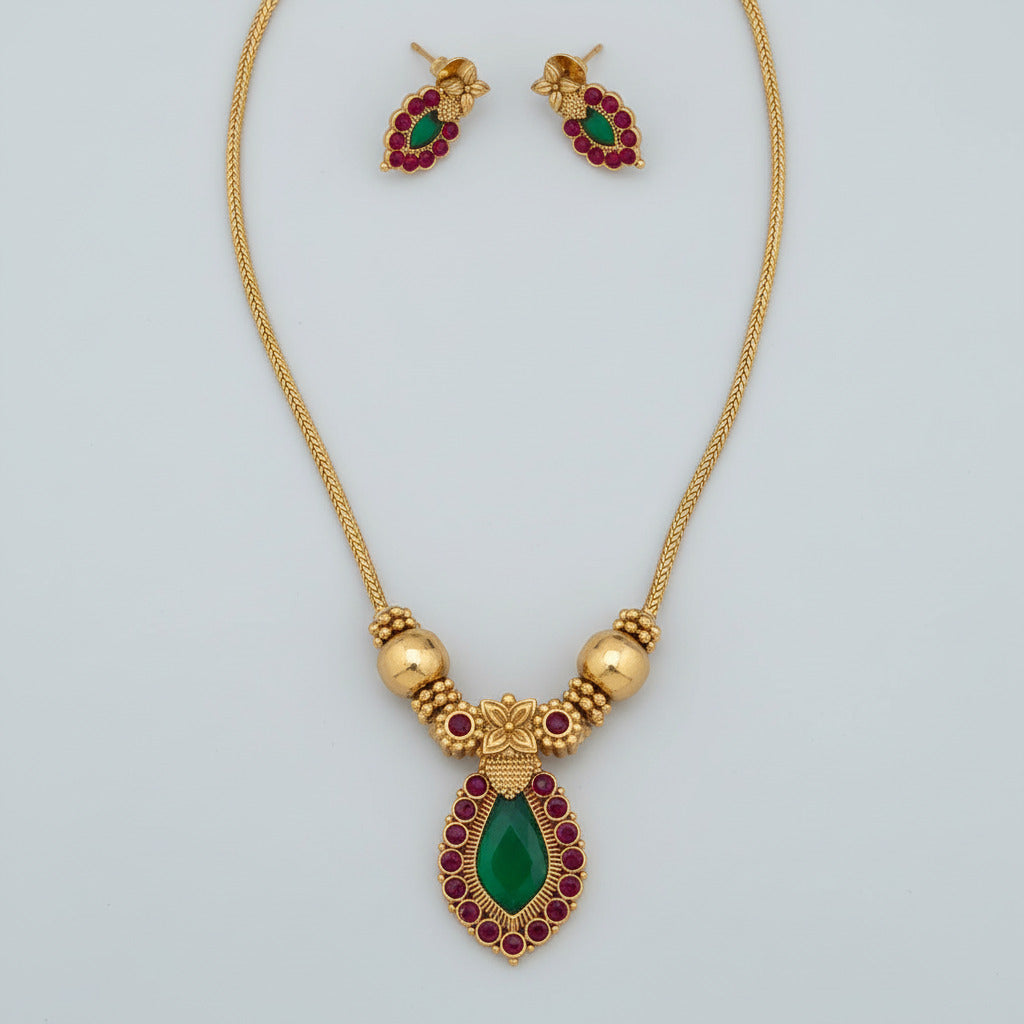 Enamel Palakka necklace