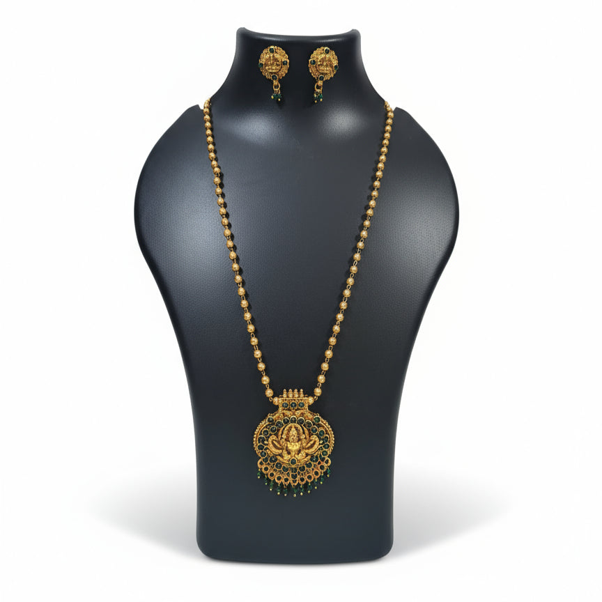 Green Lakshmi Short Haram