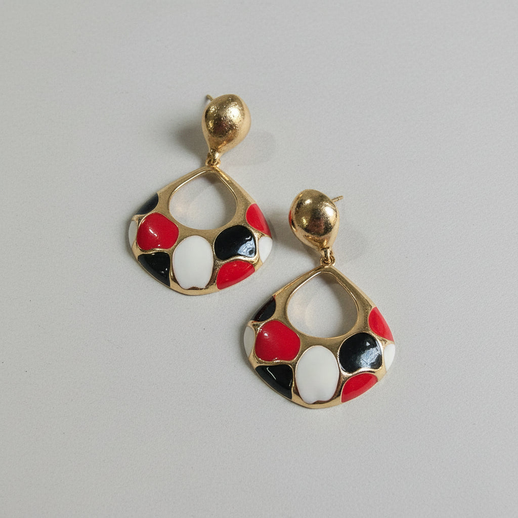 Statement drop earrings