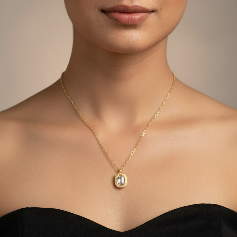 Simple white stone chain