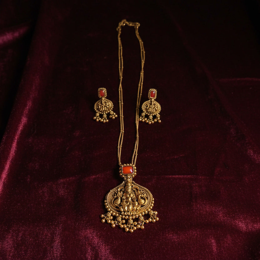 Coral Lakshmi Set