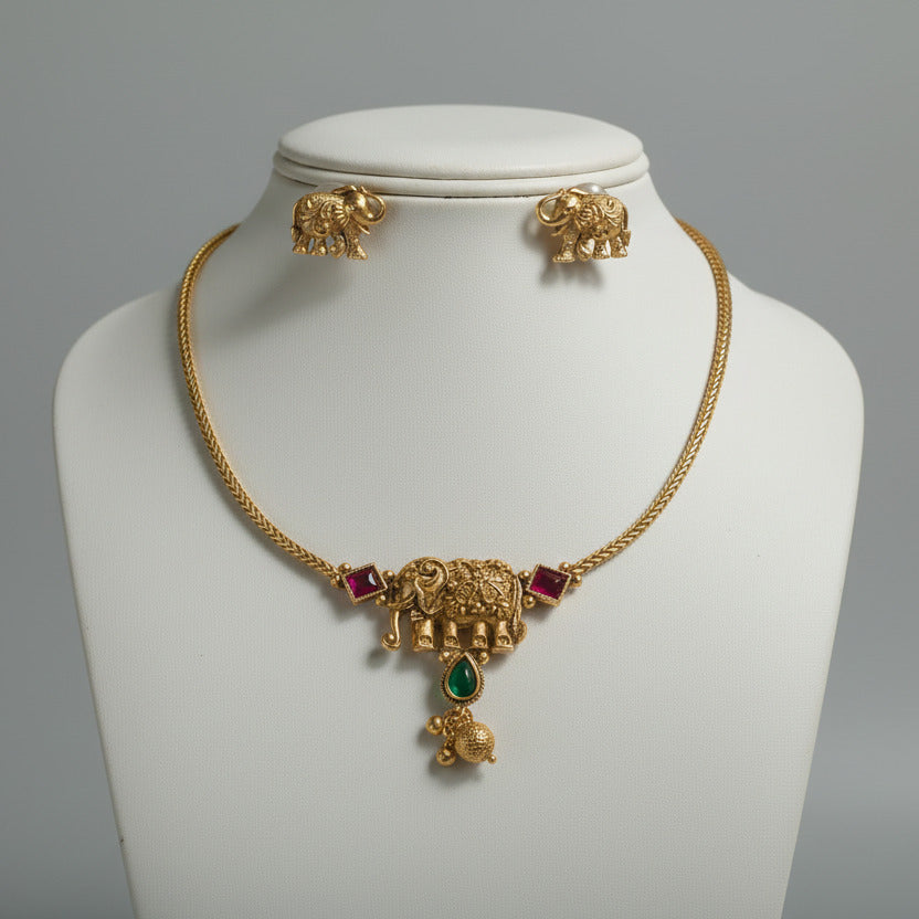 Elephant jewellery set