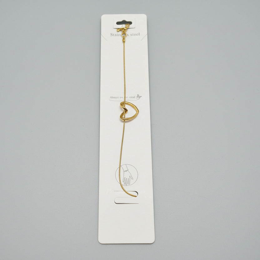 Anti Tarnish Love shape bracelets