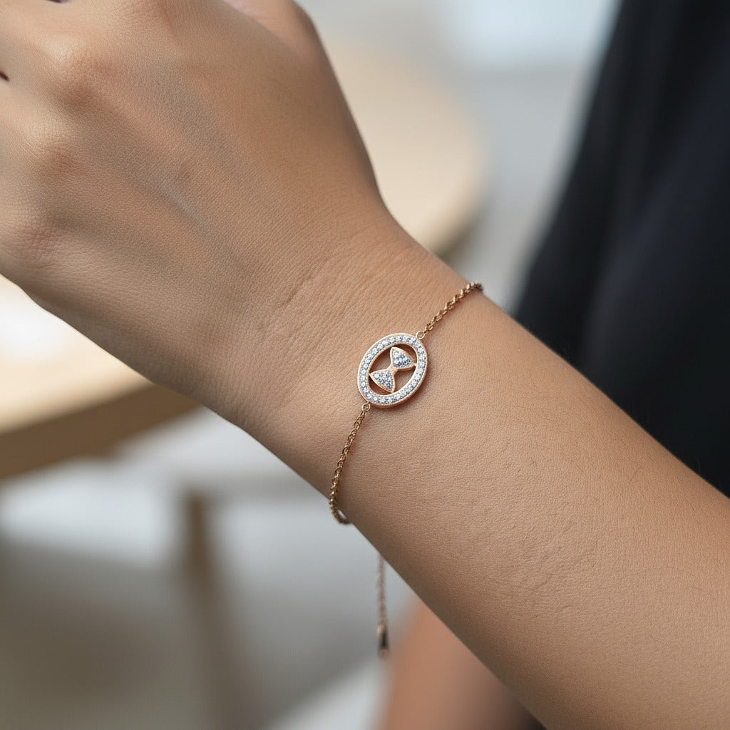 Glitter Bow Bracelet