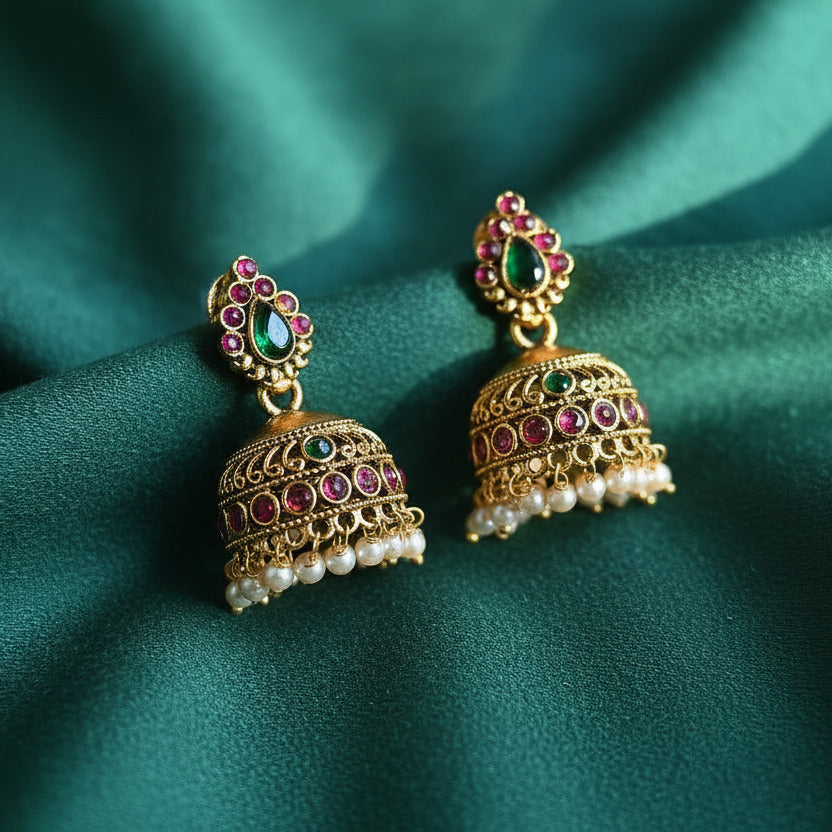 perfect ethnic jhumkas