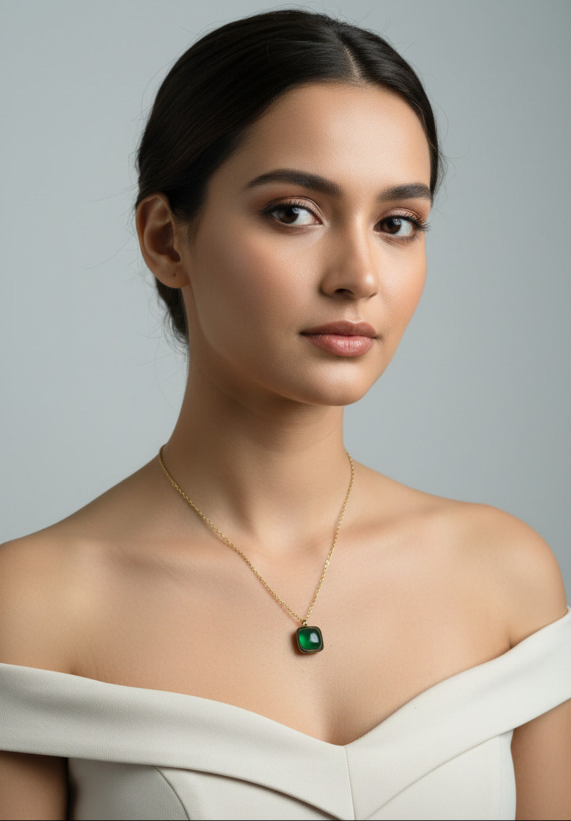 Cats eye Pendant chain