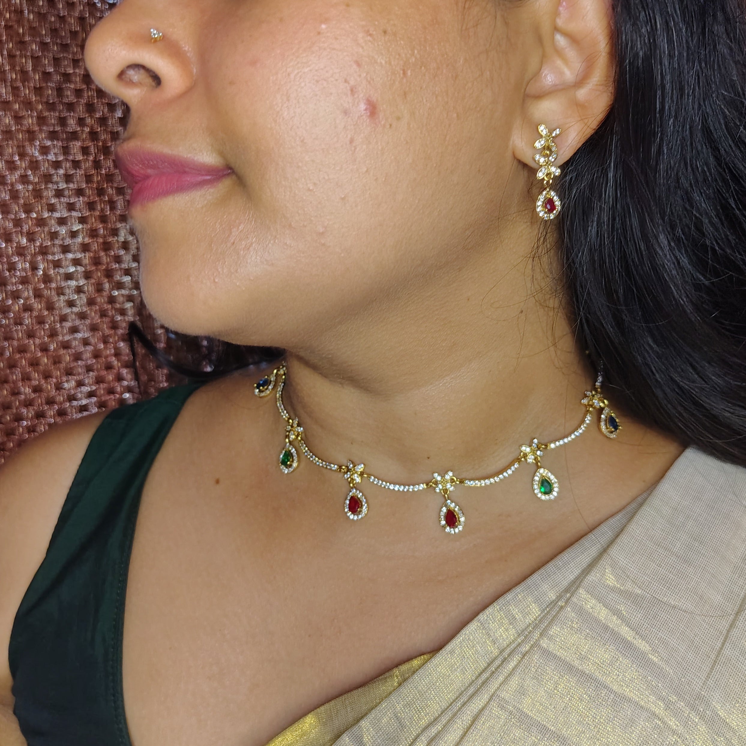 Nakshatra AD Necklace set