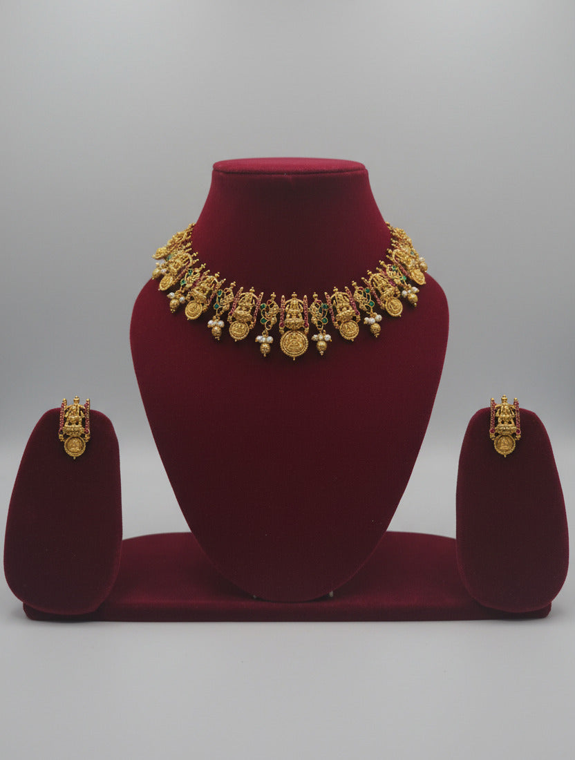 ethnic coin necklace set