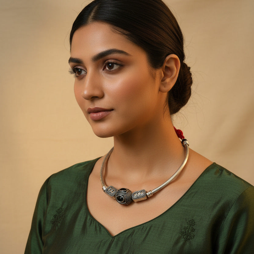 Dhara Oxidised Hasli