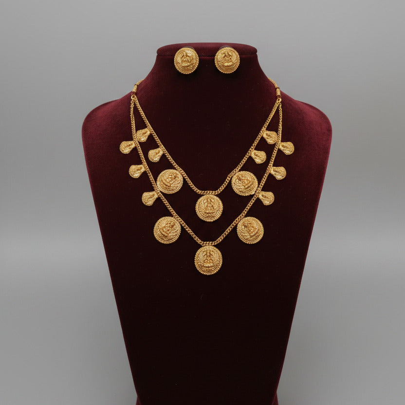 Vahini Layered Coin Necklace set