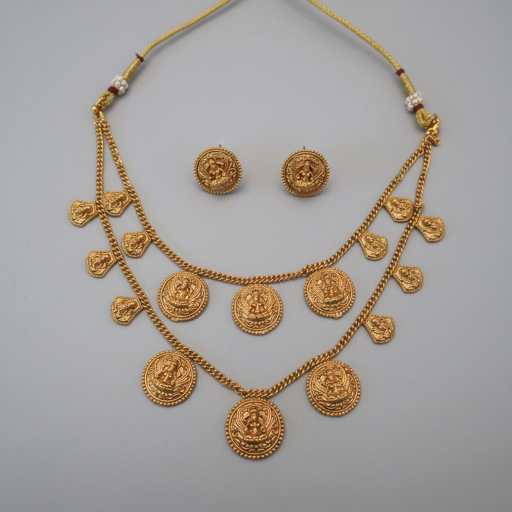 Vahini Layered Coin Necklace set