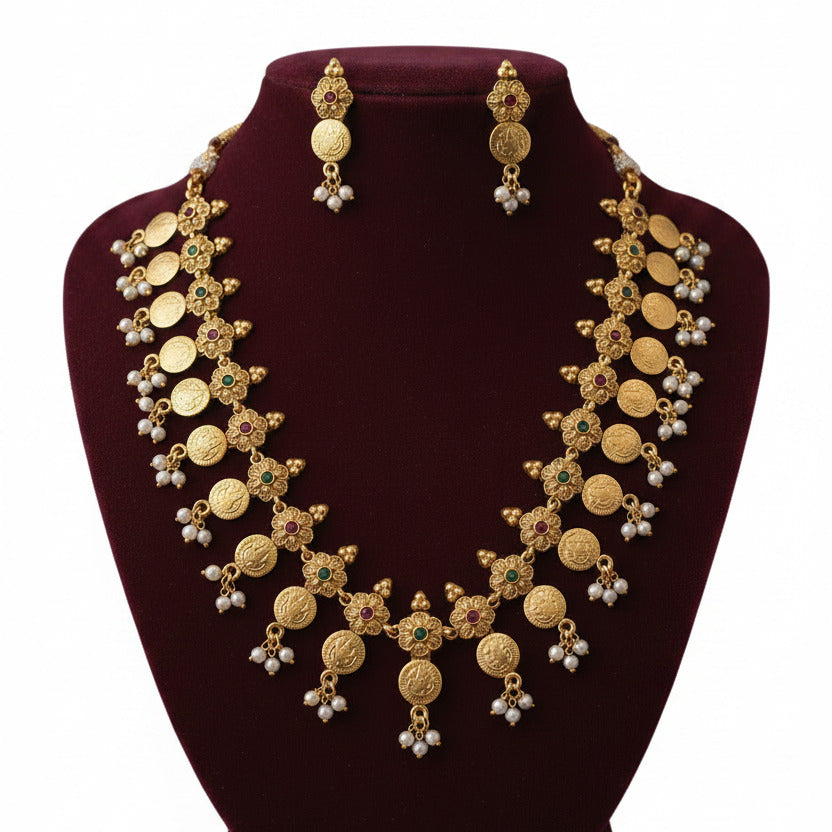 Kanaka Coin Necklace Set