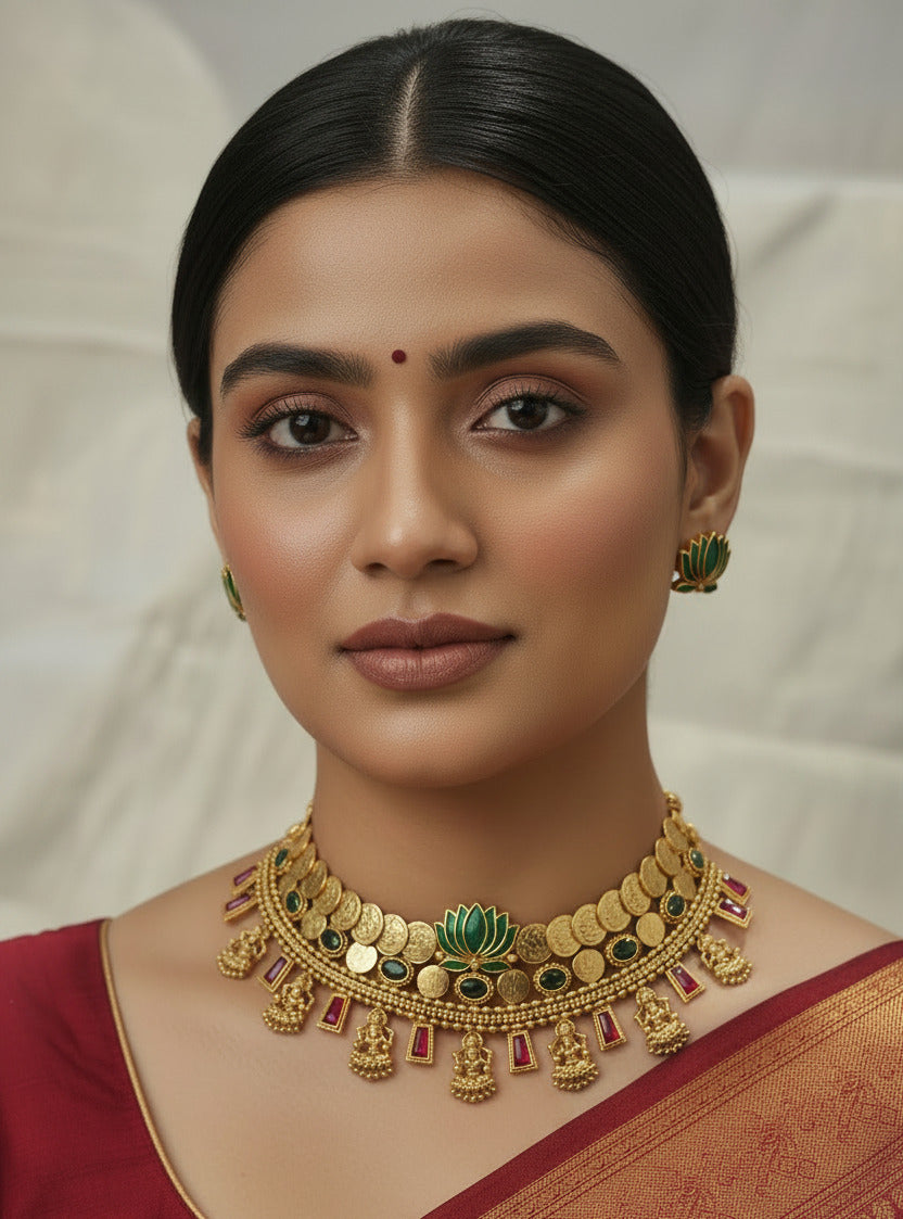 Kamaladurga Combo Necklace set