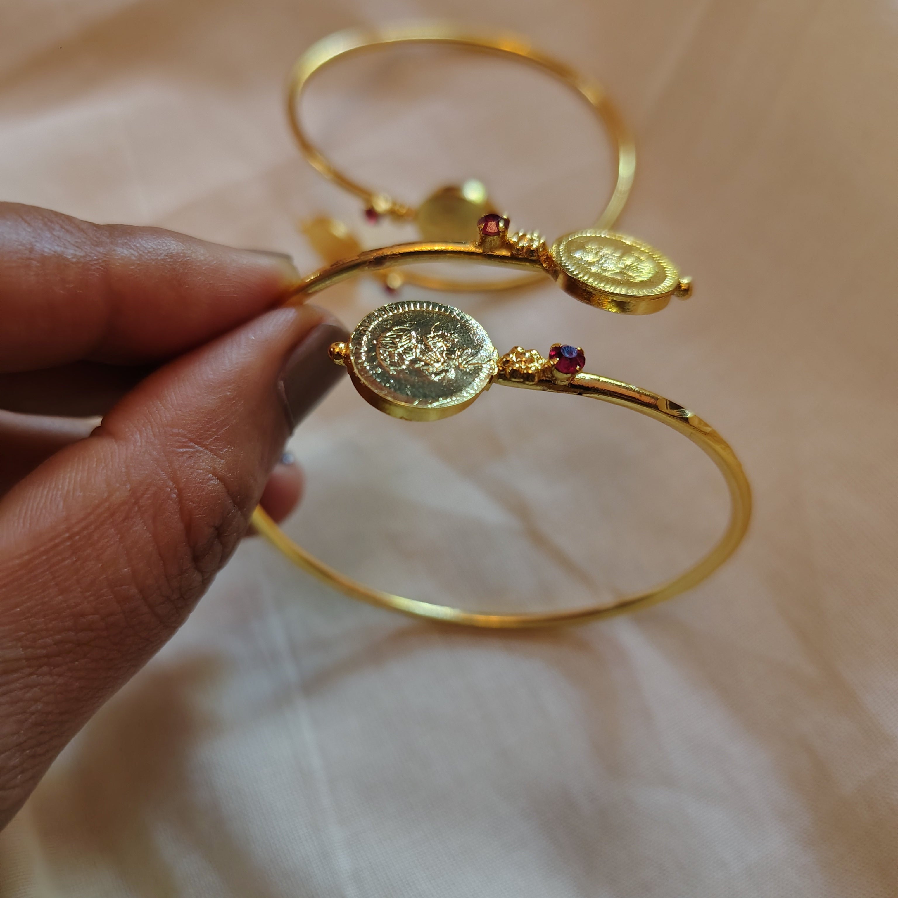 Gold plated Kasu Bangle