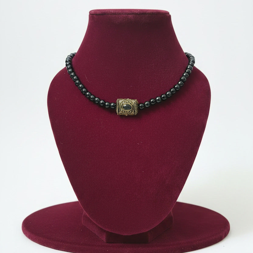 Victorian pendant bead necklace