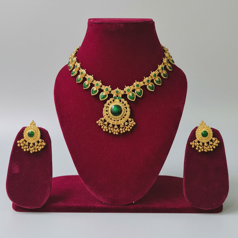 enamel palakka necklace
