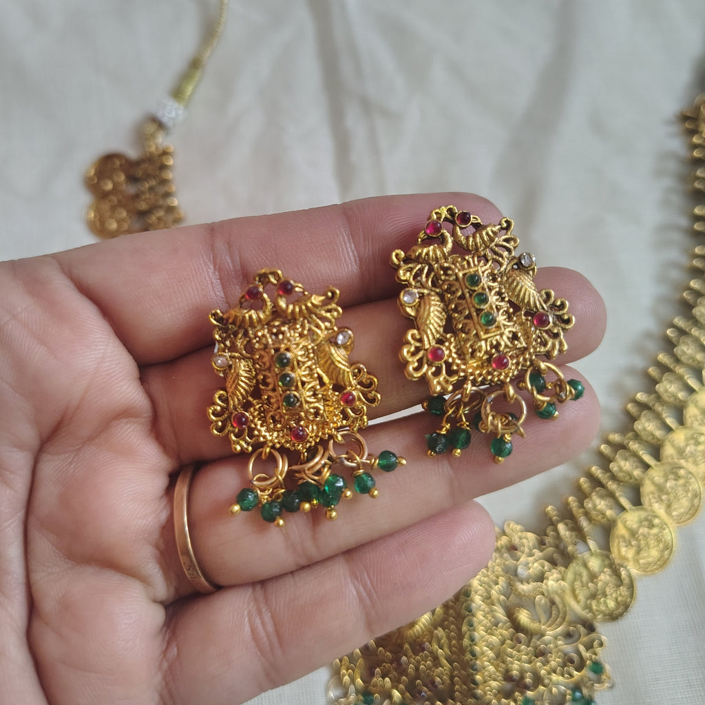 Vrushaba Coin necklace set