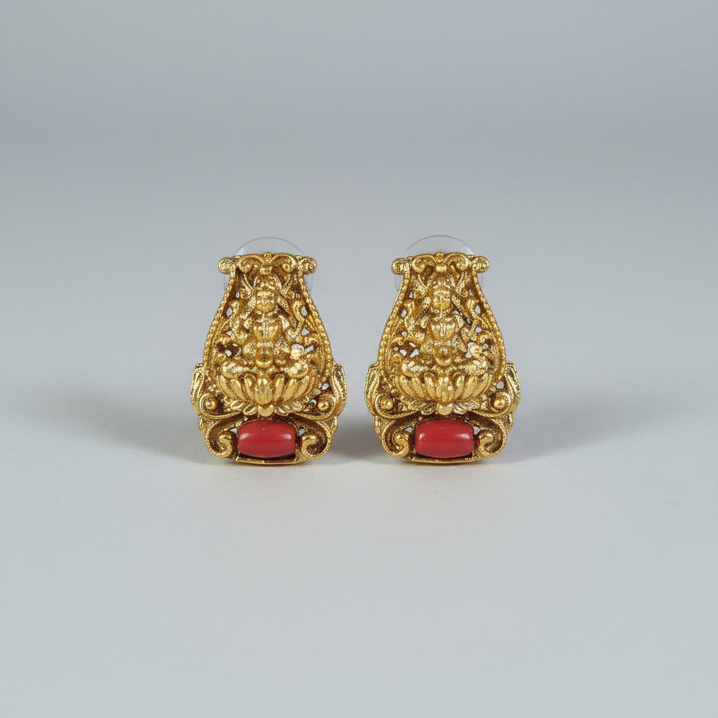 Coral Lakshmi Necklace set