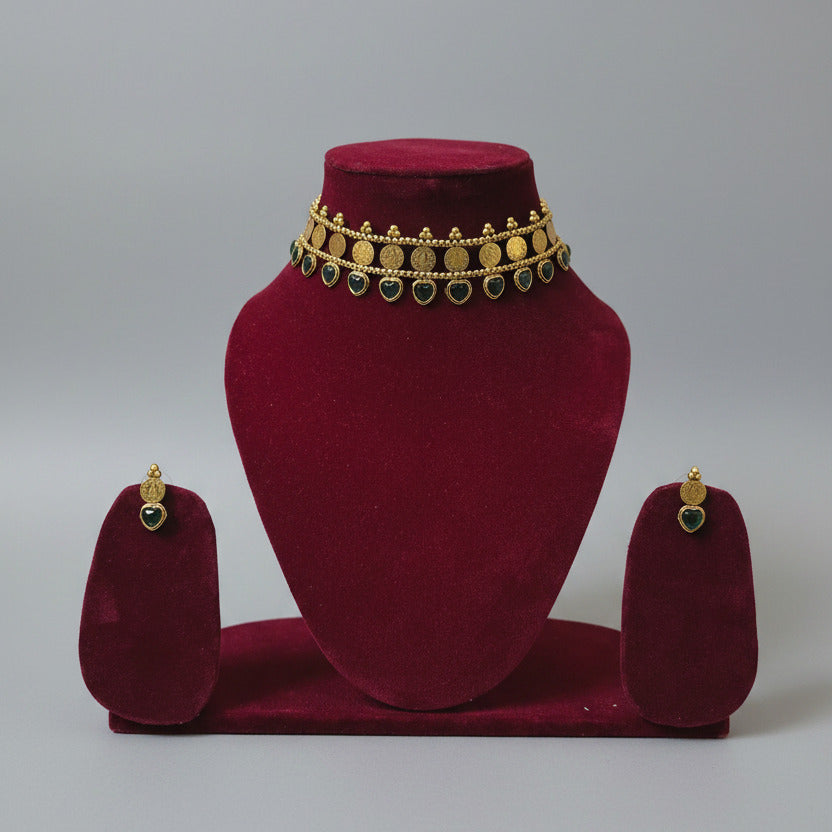 Heart coin Necklace