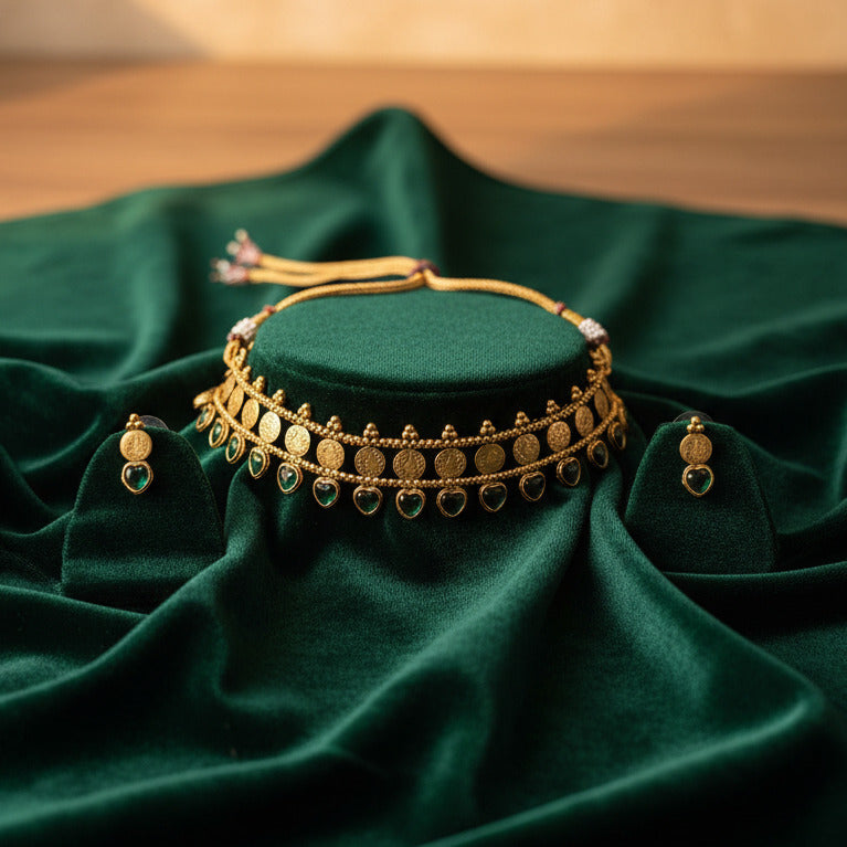 Hridaya Coin Choker set